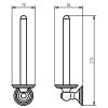 Haceka Allure 1208450 reserverolhouder RVS geborsteld