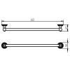 Haceka Allure 1208452 wandhanddoekhouder 62cm RVS geborsteld