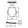 Ideal Standard Contour 21 Schulen S4533GQ Toilettensitz mit Deckel rot
