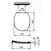 Ideal Standard Contour 21 Schools S453679 toilet seat with lid yellow