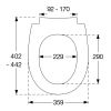 Pressalit Sway Uni 970001-D05999 toilet seat with lid black