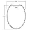 Sphinx Atlantic S8H5A000220 OL-18 toiletzitting met deksel zwart (OUTLET)