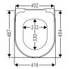 Villeroy en Boch Architectura 9M83S101 WC-Sitze mit Deckel weiß