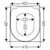 Villeroy en Boch Subway 2.0 Comfort 8M34S101 toiletzitting met deksel wit