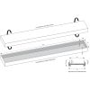 Brauer DR-MRF50NG douchegoot met multifunctioneel rooster en flens 7 x 50cm RVS geborsteld