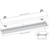 Brauer DR-MRF70GK douchegoot met multifunctioneel rooster en flens 7 x 70cm koper geborsteld PVD