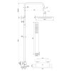 Brauer Edition 5-CE-007-1 opbouw thermostatische regendouche SET 01 chroom