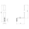 Clou Fold CL/09.04035.84 reserverolhouder gunmetal geborsteld PVD