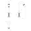 Clou Freddo 9 CL/06.03013.84 fonteinkraan staand gunmetal geborsteld PVD