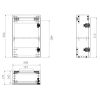 Clou InBe IB0716703663 Unterschrank für Flush 3 und InBe set 3 Handwaschbecken, Eiche griechisch