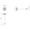 Clou Kaldur CL/09.05031.84 toiletrolhouder zonder klep gunmetal geborsteld PVD