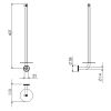 Clou Kaldur CL/09.05035.82 reserverolhouder goud geborsteld PVD