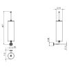 Clou Kaldur CL/09.05041.82 toiletborstelgarnituur wand goud geborsteld PVD