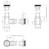 Clou MiniSuk CL065301184 Design-Siphon für Springbrunnen gunmetal gebürstet PVD