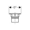 Geberit 241.993.21.1 ventielafdekking Clou chroom