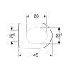 Geberit 300 Basic S8H51109000G toiletzitting met deksel wit