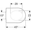 Geberit Icon 574130000 toilet seat with lid white (OUTLET)