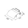 Geesa Craft 911508-02 toiletrolhouder met klep chroom