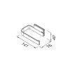 Geesa Craft 911509-02 toiletrolhouder zonder klep chroom