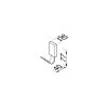 Geesa Frame 918413-06 handdoekhaak zwart