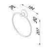 Geesa Hotel 915304-02 towel ring chrome
