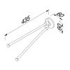 Geesa Hotel 915305-02 handdoekrek 2-armig chroom