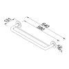 Geesa Hotel 915356-02-60 handdoekrek dubbel 60 cm chroom