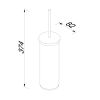Geesa Nemox 651006 toilet brush holder (black brush head) chrome