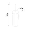 Geesa Nemox 651102 toilet brush holder (white brush head) chrome