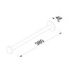 Geesa Nemox Black 916519-06 1-lids handdoekhouder mat zwart