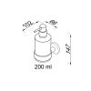 Geesa Nemox Brushed Gold 916516-07 zeepdispenser 200ml wand goud geborsteld