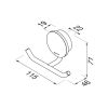 Geesa Opal Brushed Metal Black 917215-09 towel hook double black metal brushed