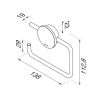 Geesa Opal Brushed Stainless Steel 917209-05 toiletrolhouder zonder klep RVS geborsteld