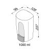 Geesa Public Area 911217-05 zeepdispenser 900 ml RVS geborsteld