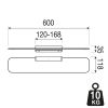 Geesa Shift Chrome 919901-02 planchet met transparant glas chroom
