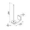 Geesa Topaz Chrome 917912-02-A reserverolhouder chroom