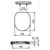 Ideal Standard Connect E712801 OLW-28 toiletzitting met deksel wit (OUTLET)