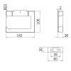 Inda Claire A71260AC toiletrolhouder met scharnierend deksel geborsteld nikkel