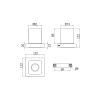 Inda Divo A15100WM03 bekerhouder helder glas mat wit
