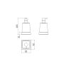 Inda Divo A2012ZWM03 zeepdispenser helder glas mat wit