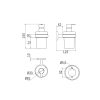 Inda Gealuna A10120NE03 zeepdispenser transparant helder glas/ mat zwart