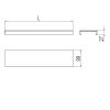 Inda Indissima A8809MNE plankmodule 200mm mat zwart