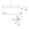 Inda Indissima A8818CCR handdoekhouder 615mm chroom