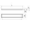 Inda Indissima A8818SNE handdoekhouder module 799mm mat zwart