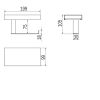 Inda Indissima A8826NNS Rollenmodul mit Abdeckung 200mm Edelstahl gebürstet