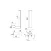Inda Indissima A88280CR dubbele reserverolhouder chroom
