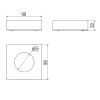 Inda Indissima A8842MWM Hygienebeutelhalter-Modul 100mm matt weiß