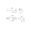 Inda Indissima A88K40CR21 wastafelset zeepdispenser glashouder en rek chroom/ gesatineerd glas