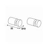 Pressalit Choice Q10100 handdoekhaakje glanzend staal (2 stuks)