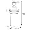 Pressalit Choice Q30750 zeepdispenser geborsteld staal
